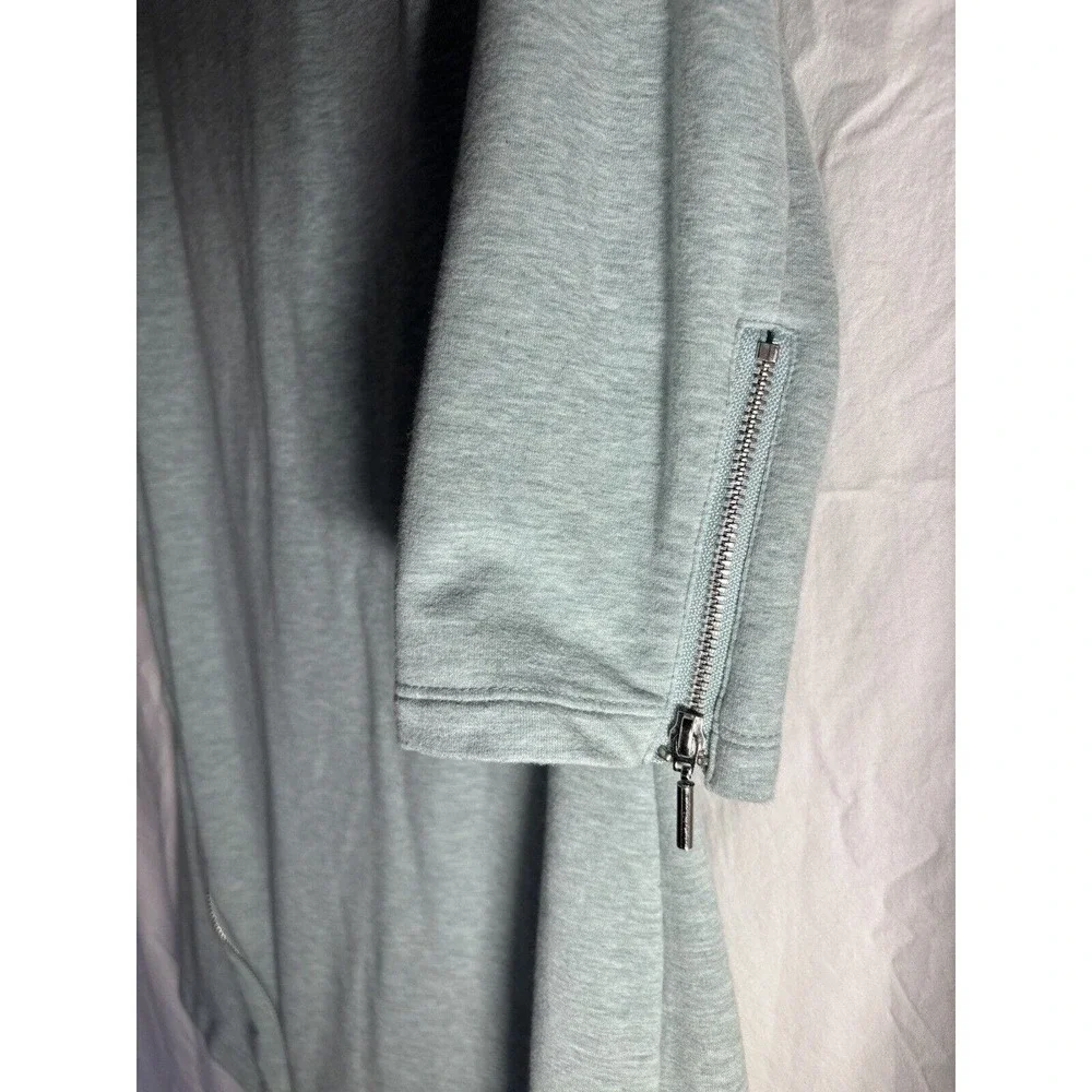 H By Halston Tunic Top 3/4 Sleeves Light Green Womens Zipper‎ Detail XS O20 - Picture 3 of 6